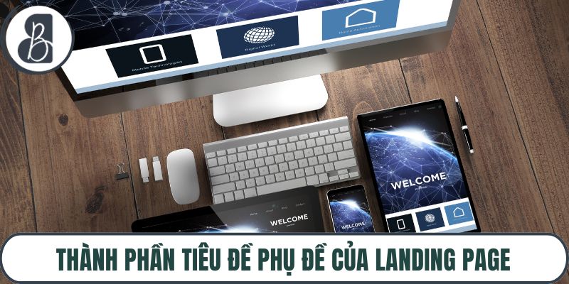 Thành phần tiêu đề phụ đề của landing page