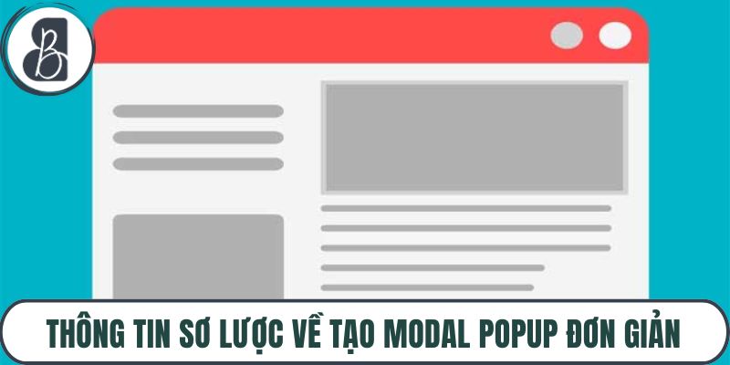 Thông tin sơ lược về tạo modal popup đơn giản