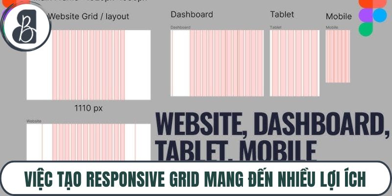 Việc tạo responsive grid mang đến nhiều lợi ích